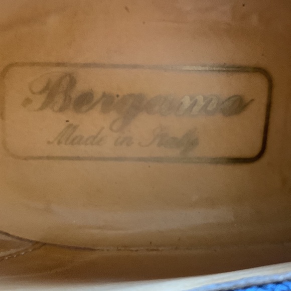 BERGAMO Men's Brown Lace-UP Oxford Dress Shoe Made In Italy Size 9.5 - Picture 15 of 15